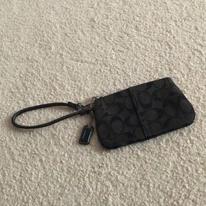 Coach Black Wristlet